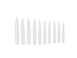 10pcs Pontas De Unha Falsas Longas E Pontudas Transparentes Para Salão E Casa Ferramenta De Manicure Profissional