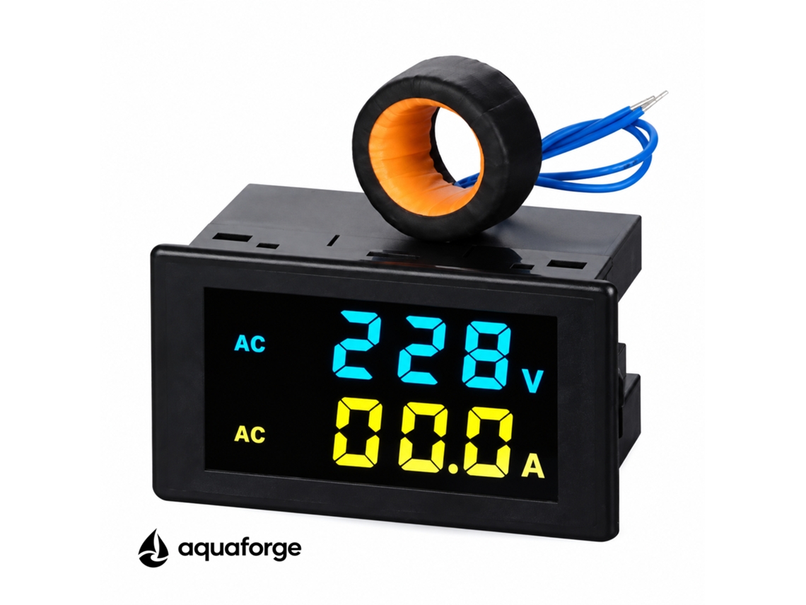 Multímetro Digital Aquaforge D85-2042a, 100a, Ecrã Lcd