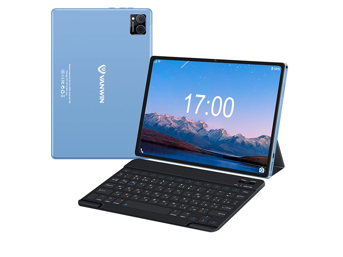 Tablet VANWIN V5 Teclado Bluetooth Capa Caneta 10,36'' 64 Gb 4 Gb Ram -Gps-Wifi-4Glet-- Azul