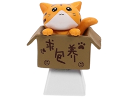 Lurelia Keycaps Gato Papelão R4 Pessoal Para Teclado Mecânico