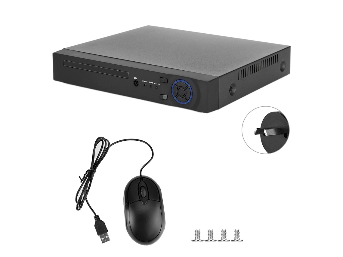 Gravador Digital De Vídeo 4 Canais 1080p Ahd/ip Com Onvif Suporte A Sistema De Segurança Cctv 100 240v