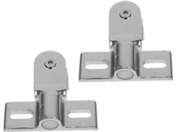 2 Dobradiças Pivotantes Para Porta De Box Vidro, Ferragens Em Liga