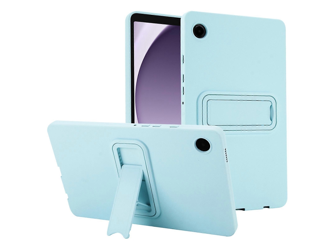 Capa Tkdaddy para Samsung Galaxy Tab A9, TPU PC com suporte, Azul-bebê Hengrongshen
