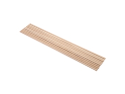 VYLARA 10 Palitos de Madeira para Artesanato DIY 0,5cm x 30cm