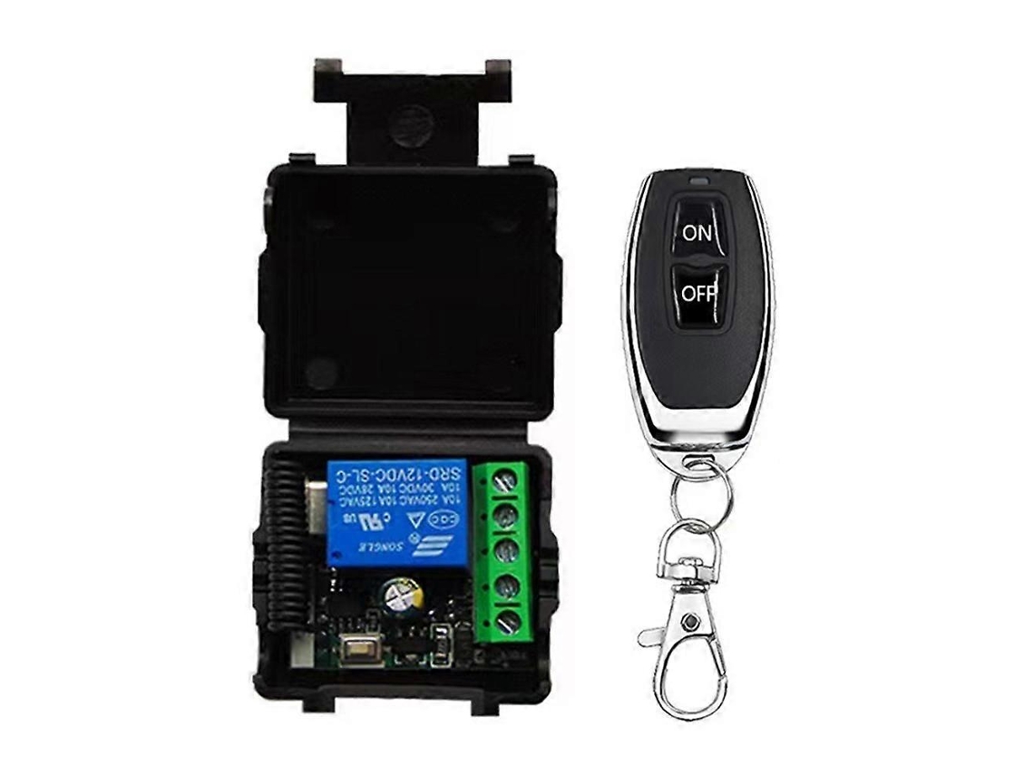 Interruptor De Controle Remoto Sem Fio De 433 Mhz, Relé De 12 V Para Controle Remoto De Motor De Porta De Garagem E Bomba D'água.