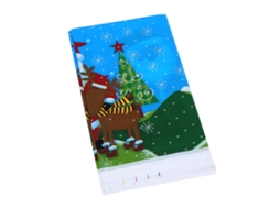 Laxiscreed Toalha De Mesa Descartável Em Pvc Para Festas De Natal E Proteção De Idosos