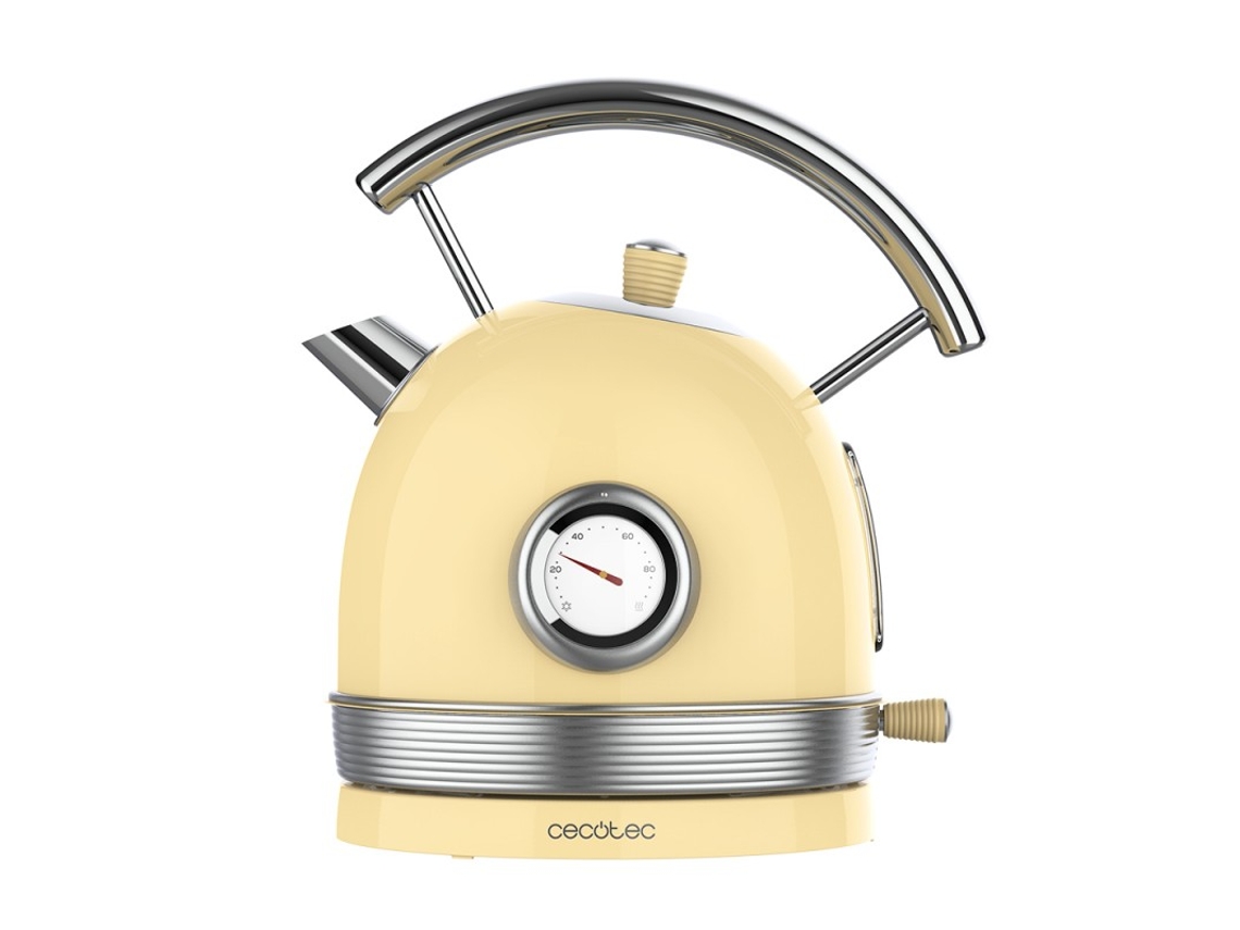Jarro Elétrico CECOTEC Thermosense 420 vintage light yellow (2200 W - 1,8 L)