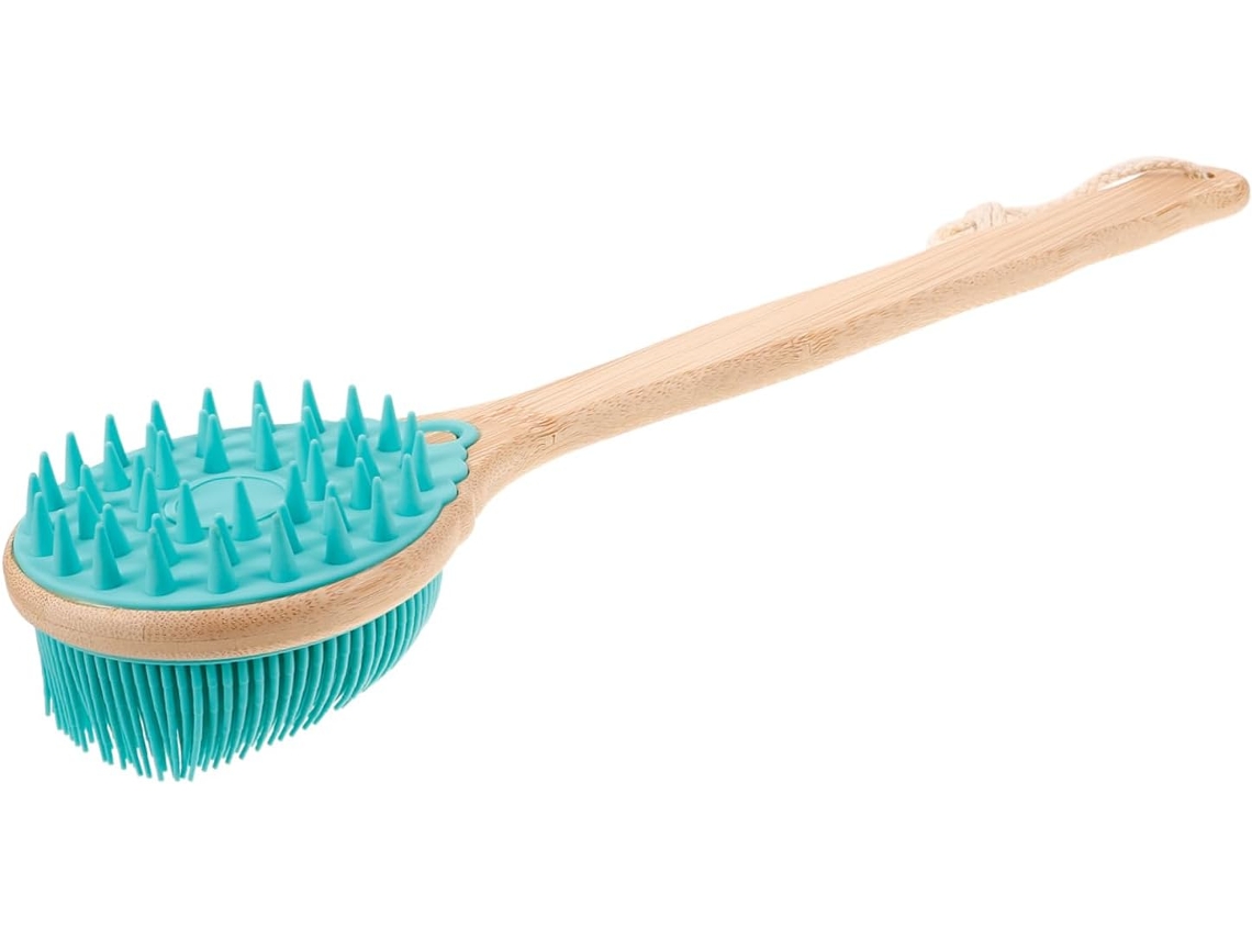 Escova De Banho Dupla Face Para Chuveiro, Escova Esfoliante Para As Costas Com Cabo Longo O Corpo