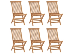 Folding Chair, Folding Chairs Vidaxl Marrom Teca (n/a)