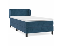 Box Spring Bed, Box Spring Beds Vidaxl Azul Veludo (100 X 200 Cm)