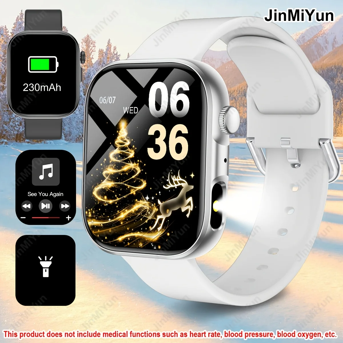 (prateado) Smartwatch Multifuncional Android.