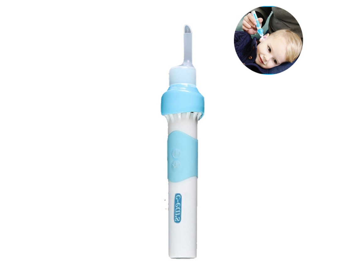 Earclean Pro, Aspirador De Pó Elétrico Portátil, Confortável, Eficiente E Macio, Com Cabeças De Reposição Para Fácil Remoção De Cera E Higiene Segura
