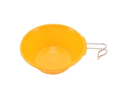 Tigela copo Mochileiro Portátil 250ml Plástico Pbt para Acampamento Hiking Laranja