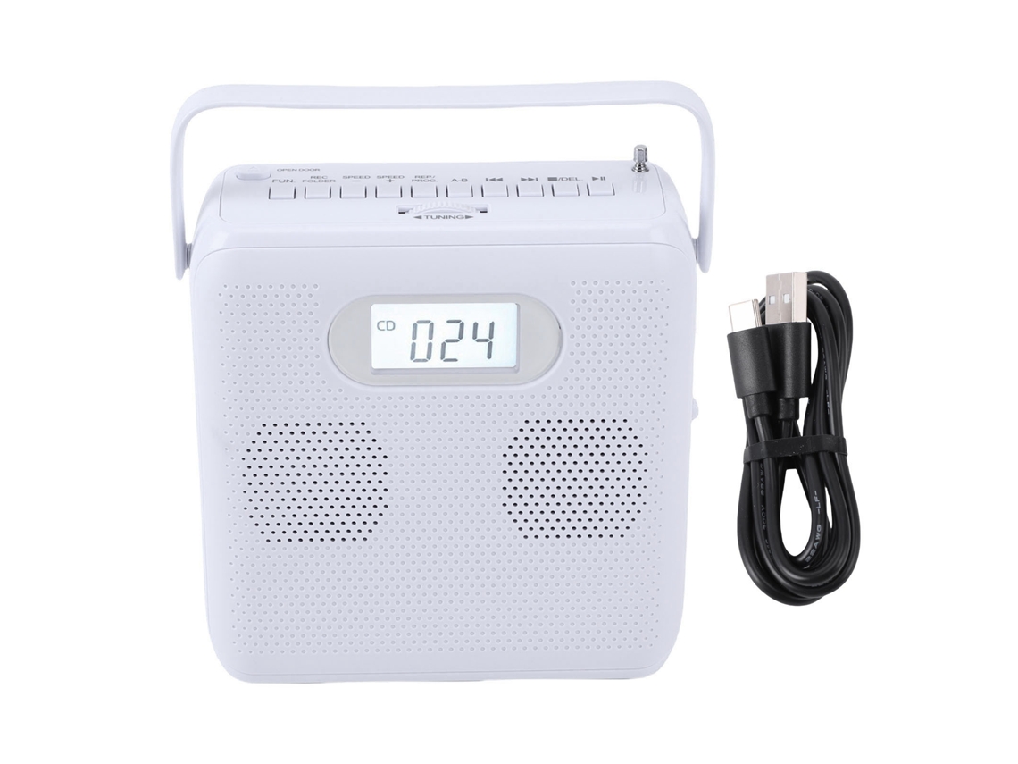 Reprodutor de cd bluetooth EOOCOO (walkman, mp3, álbuns)