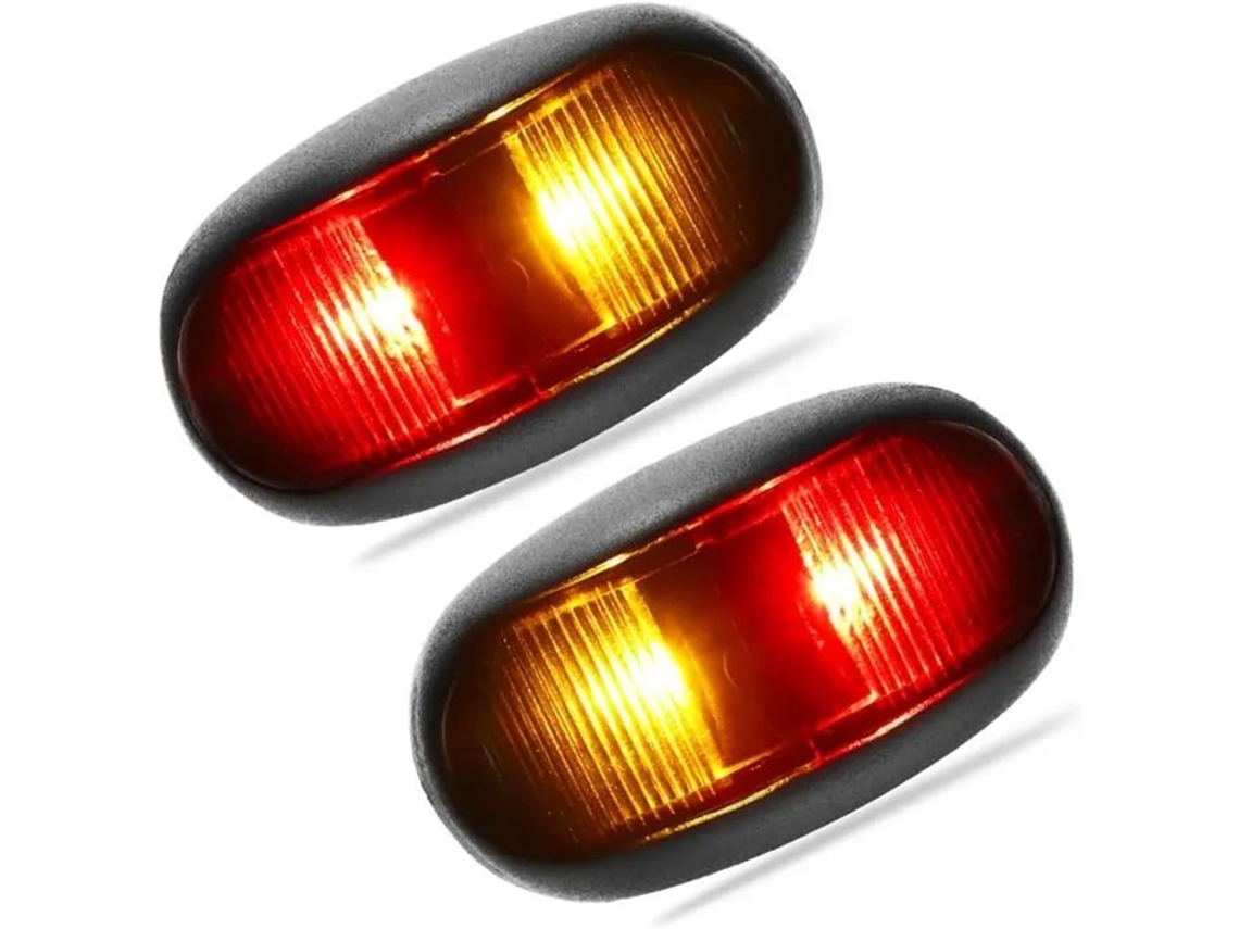 Luz De Posição Lateral Led 12v 24v, Luz Intermitente, Luz De Espelho Retrovisor, Luzes De Posição Vermelhas E Âmbar