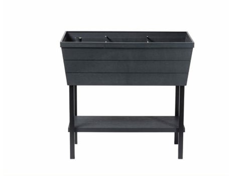 Vaso de flores Keter com sistema de irrigação Curva de grafite/keter