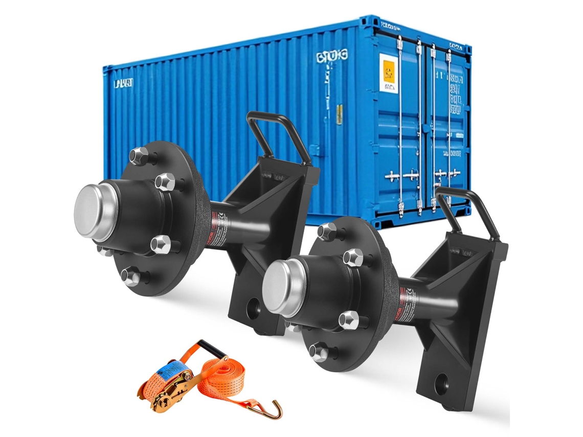Rodas Para Contentores De Transporte 3200 Kg 6 Orifícios 285 X 295 X 183 Mm Vevor