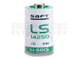Pilha Lithium 1/2Aa 3.6V 1.2A Saft