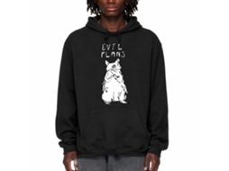 Rockinstone Evil Plans Black Hoodie Unique Designer Style