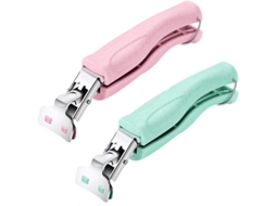 Pince Anti calor para Tigelas e Pratos em Aço Inoxidável com 2 Peças (verde e Rosa)
