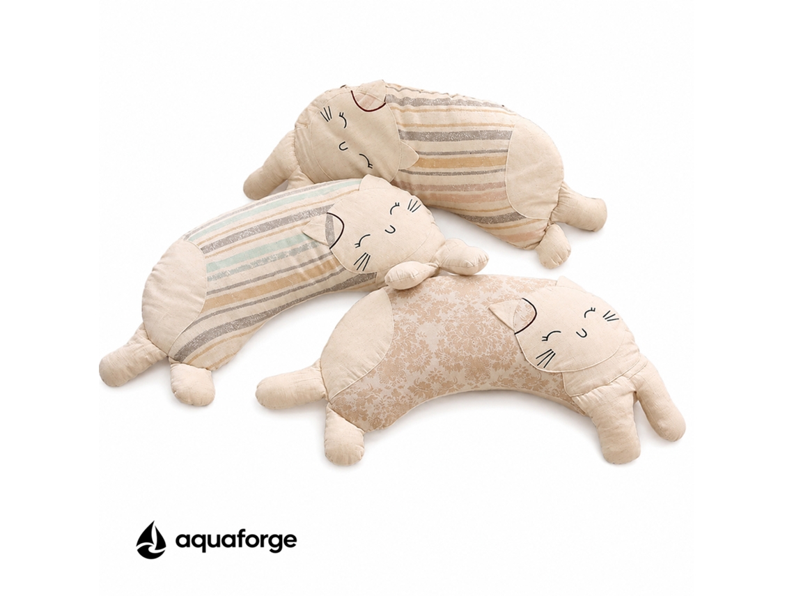 Almofada Cervical Ergonómica Algodão 30 X 60 Cm