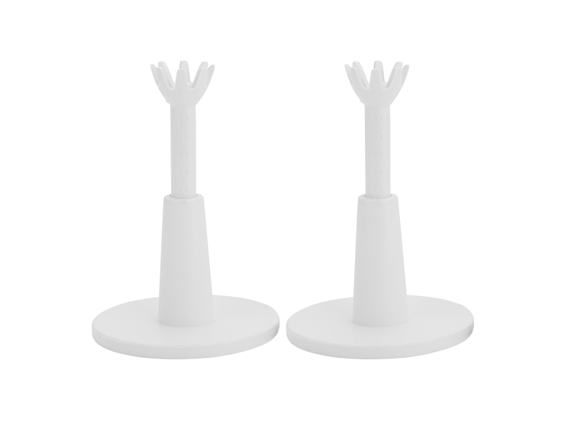 2 Tees de golfe ajustáveis brancos, acessórios de treinamento esportivo Slowmoose