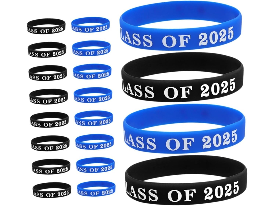 Homoyoyo Conjunto De 20-pulseiras Silicone Ajustáveis E Resistentes Para Formaturas Festas