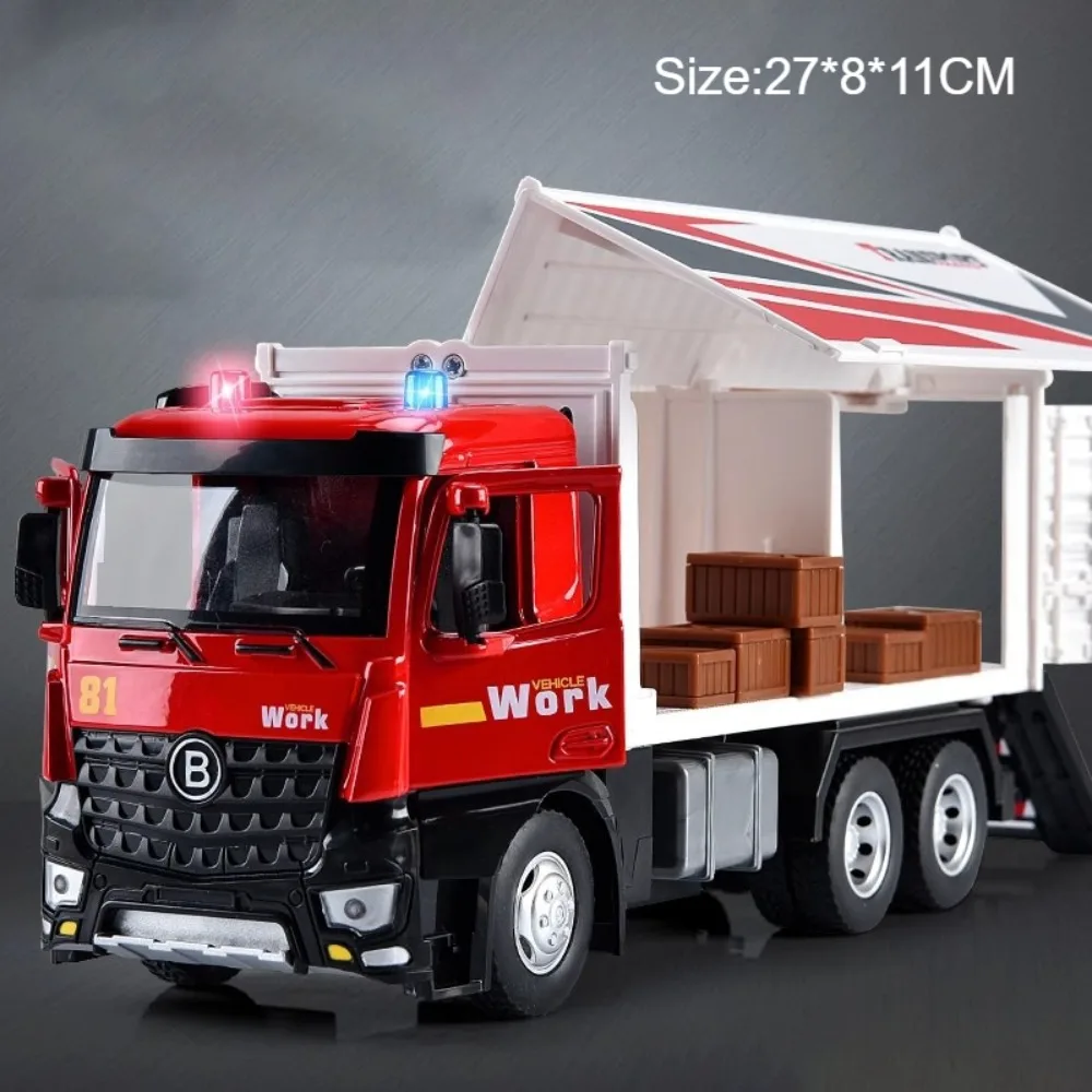 (contêiner Vermelho) 1:18 - Miniatura De Carro - Veículo De Construção - Presente Para Meninos
