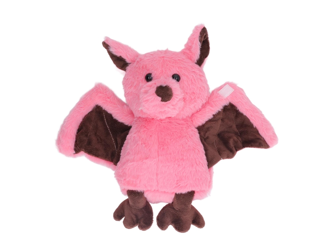Primerox boneco Pelúcia Morcego Macio Amigável Halloween Decorativo Presente para Crianças Rosa