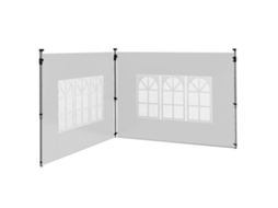 2 Paredes Laterais Para Tenda De 3x3 / 3x4 M 295x195 Cm De Substituição De Tecido Oxford Para Dobráveis Branco