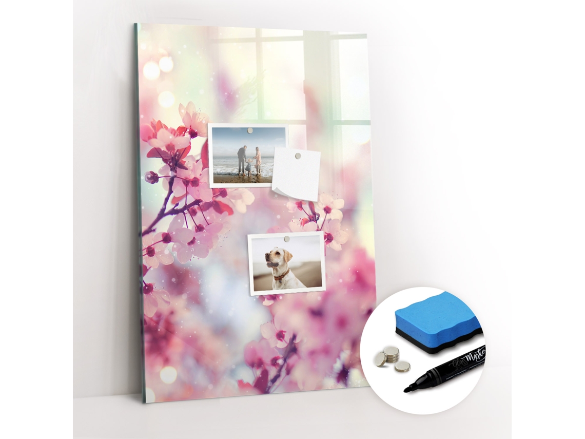 Quadro Magnético Decorativo Flores Da Primavera Para A Sala De Estar Espelharte (40x60 Cm)