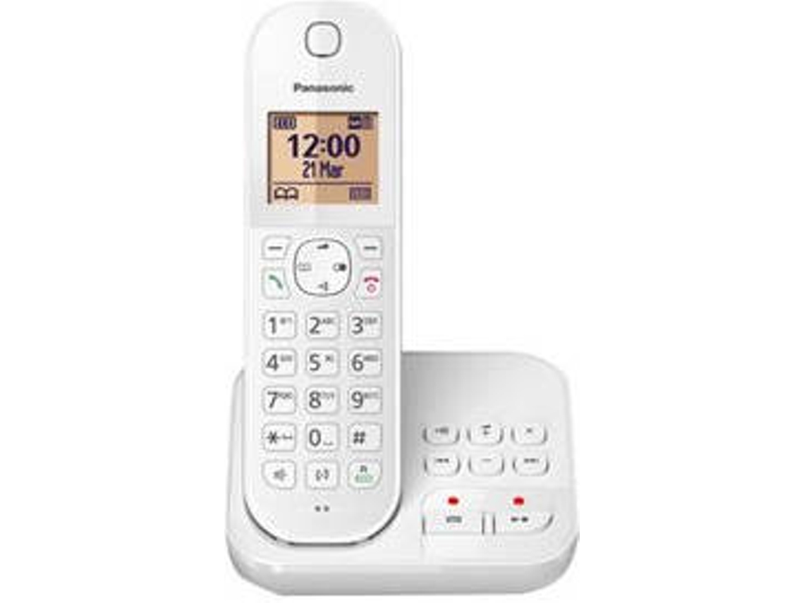 Telefone sem fio PANASONIC KX-TGC410FRW Branco
