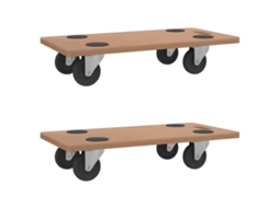 Dolly Trolley, Dolly Trolleys Vidaxl Marrom Madeira Processada (57.5 X 29 Cm)