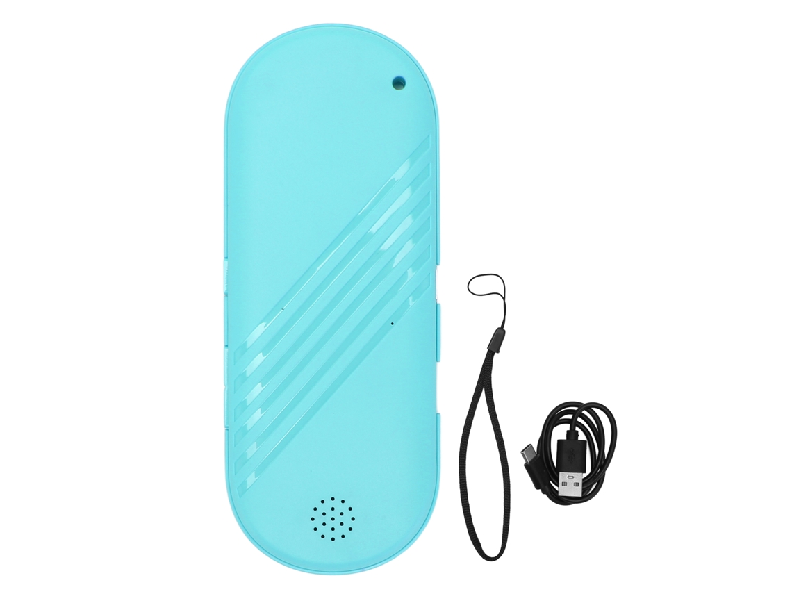 Altifalante De Travesseiro Com Bluetooth Condução Estéreo Grave Profundo Multifuncional Mini Para Dormir Azul