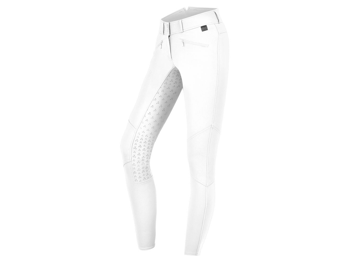 E.L.T. Calças de Montaria de Silicone de Cintura Alta Hella Branco 152 Cme.L.T.