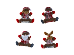 Decoração De Natal Com 4 Bonecos De Papai Noel E Rena Penduráveis Da Laxiscreed Para Árvore E Janela