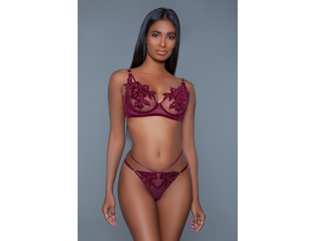 Soutien BE WICKED Evangeline Burdeos Vermelho (S/M)