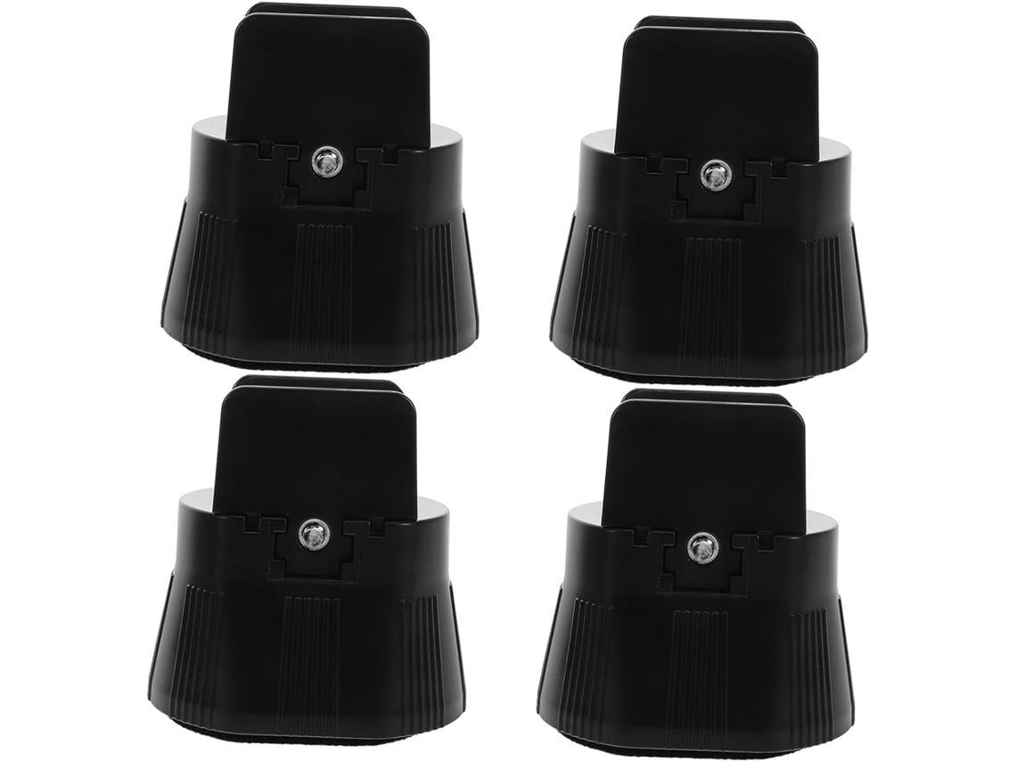 Uonlytech Conjunto De 4-elevadores Móveis Ajustáveis Com Pés Antiderrapantes Em Plástico Abs Para Cadeiras, Mesas E