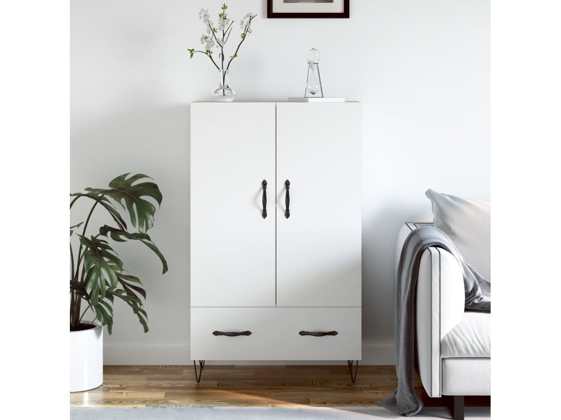Aparador Alto 69,5x31x115 cm Derivados de Madera Blanco
