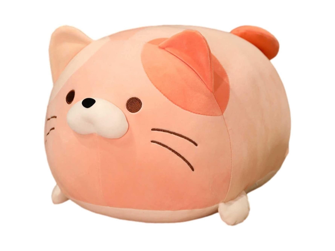 Travesseiro Pelúcia Gato Gordo Soft Brinquedo Presente Crianças