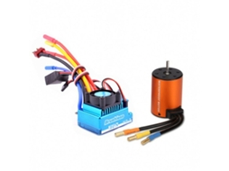 Conjunto Completo Brushless Wltoys 144001 124018 124019 para Carro Rc: Motor 3650 4300kv, Esc 120a, Servo 21g, Transmissor e Receptor Combo MDUG