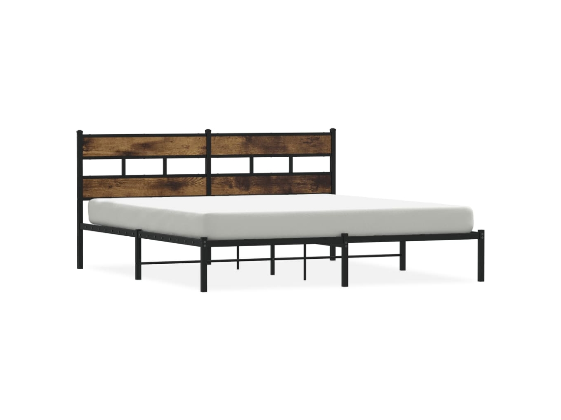 Bed Frame, Bed Frames Vidaxl Marrom Ferro (180 X 200 Cm)