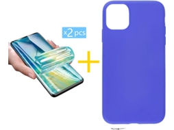 Capa + 2 Películas para iPhone 11 Pro SKYHE Azul