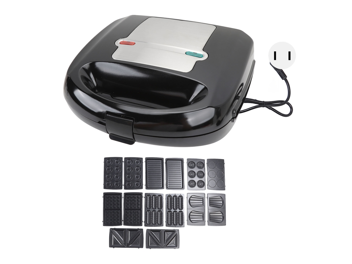 Máquina Elétrica 8 em 1 para Sanduíches, Donuts, Waffles, Bolos, Carne, Cachorros quentes e Cookies LAXISCREED