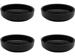 Conjunto de Pires para Saquinhos de Chá, 4 Pcs, Preto ZYBLSSBB