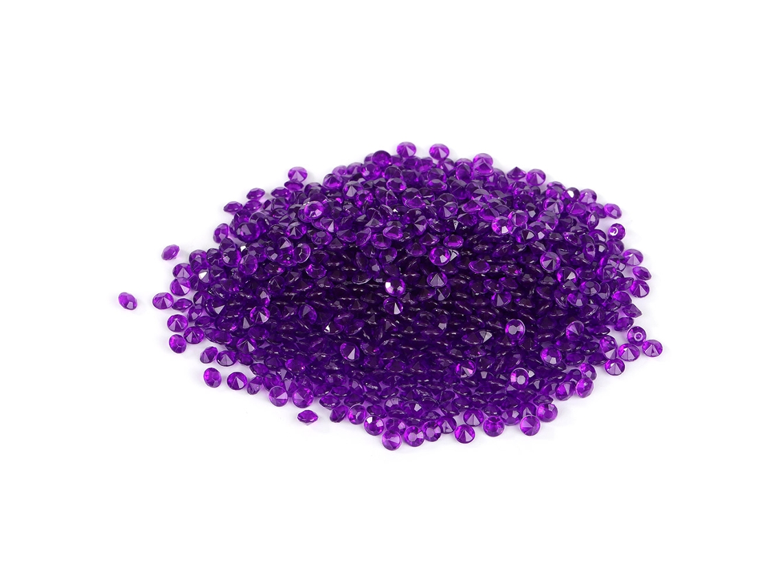 5000pcs Diamantes de Acrílico Pontiagudos para Decoração de Festas | S/MARCA