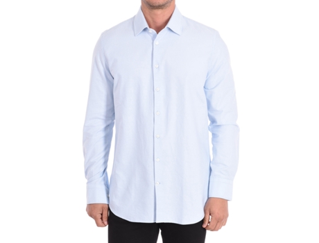 Camisa de Homem DANIEL HECHTER Longa Algodão Azul (41)