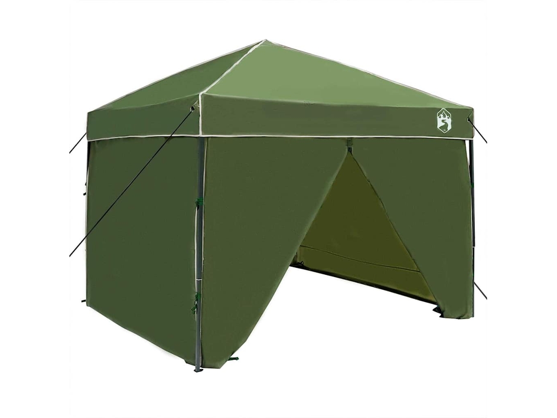 Conjunto 1 Tenda De Toldo Vidaxl Verde Tecido (243 X 243 X 251 Cm)