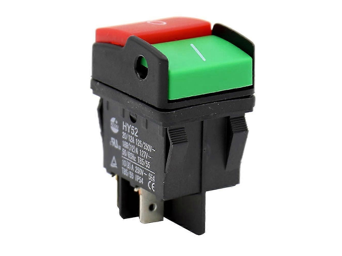 Rebe interruptor de Botão para Dispositivos Mecânicos Hy52 de Doble Polo com Luz e Função de Segurança