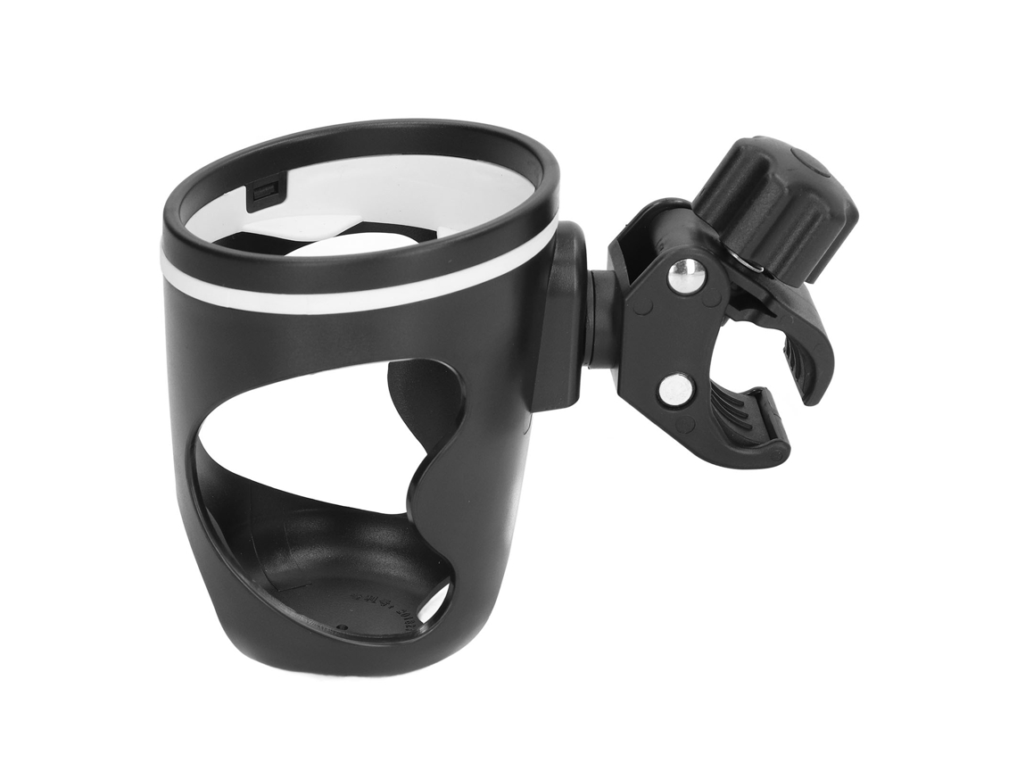 Portavasos Universal Para Cochecito Negro Abs Ajustable Y Rotatorio Accesorio Para Cochecito Bebé